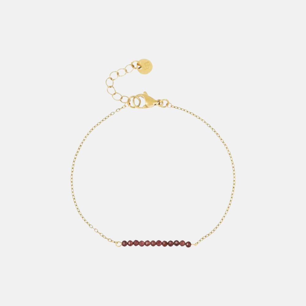 Petite gemstone armband / aubergine