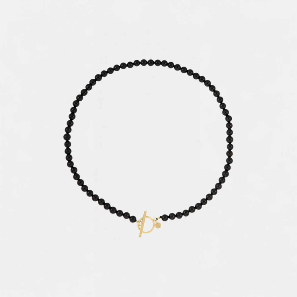 Gemstone ketting met rond slot