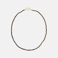 Load image into Gallery viewer, Fijne gemstone ketting / bruin-mêlée