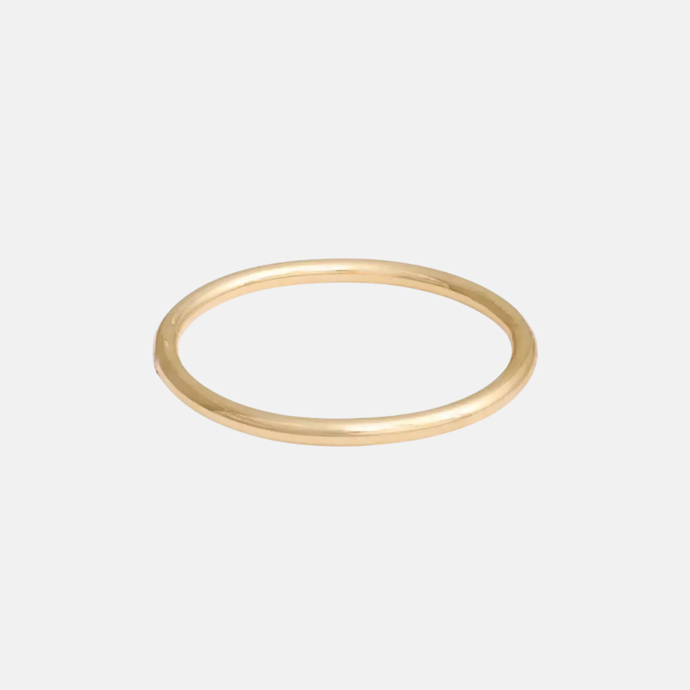 Ronde bangle verguld