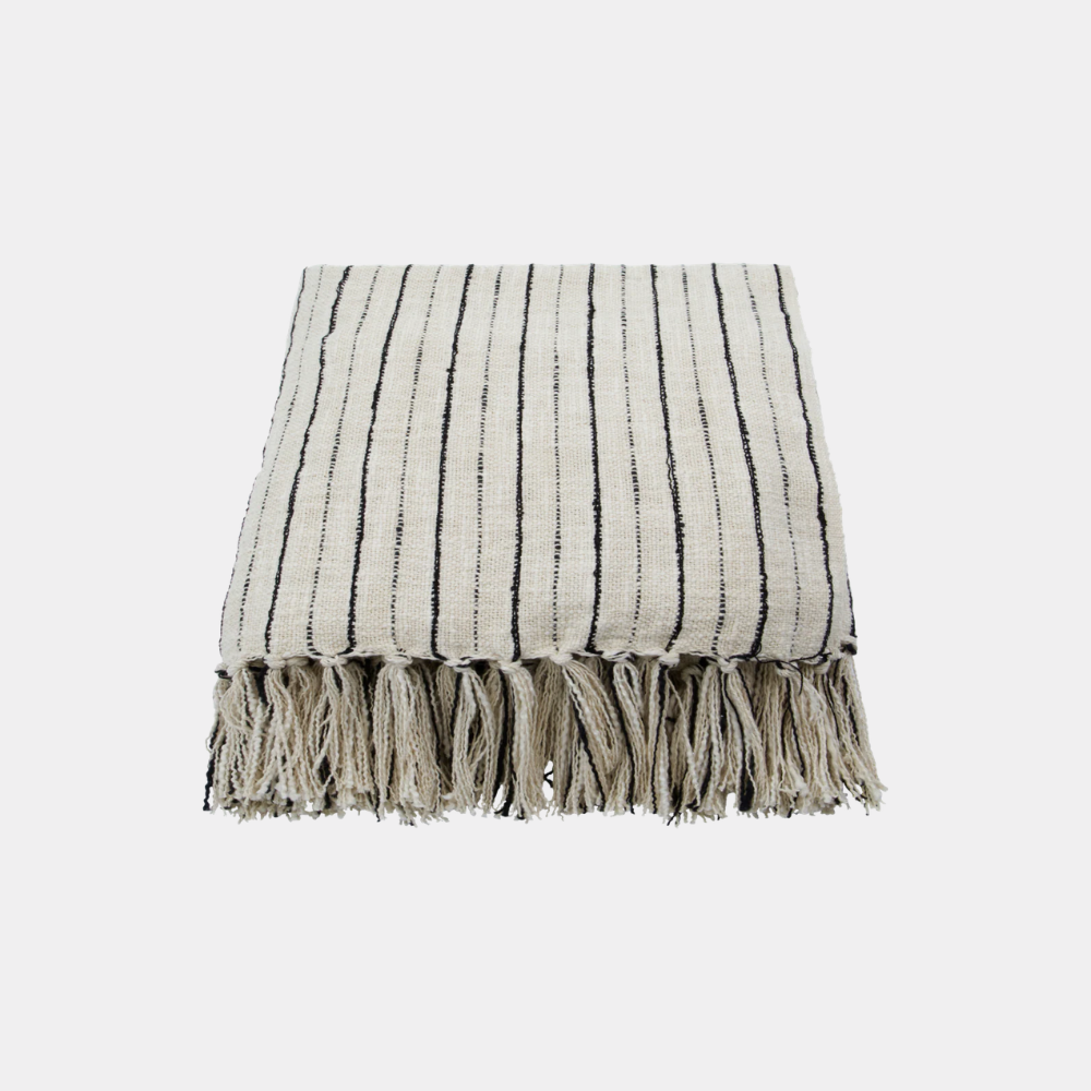 Plaid Lines, Zwart/Off-White