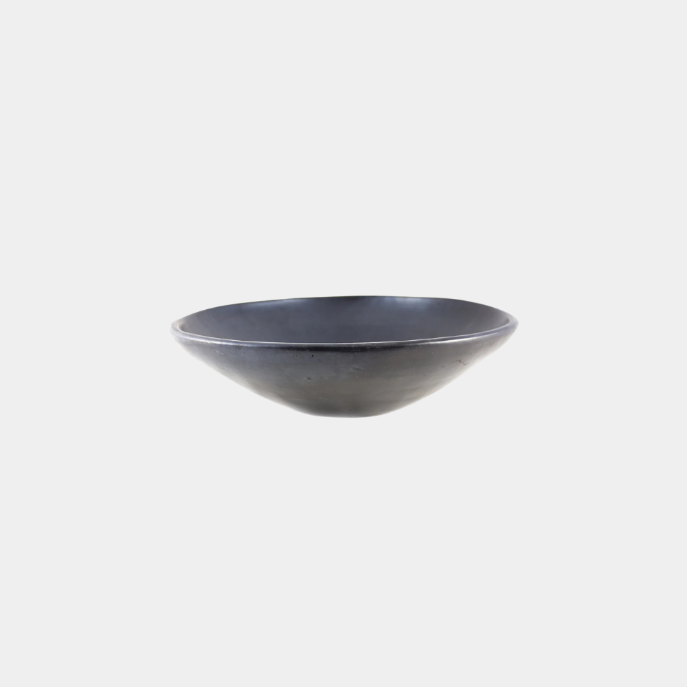 Black Pottery Platte Schaal | 3 maten