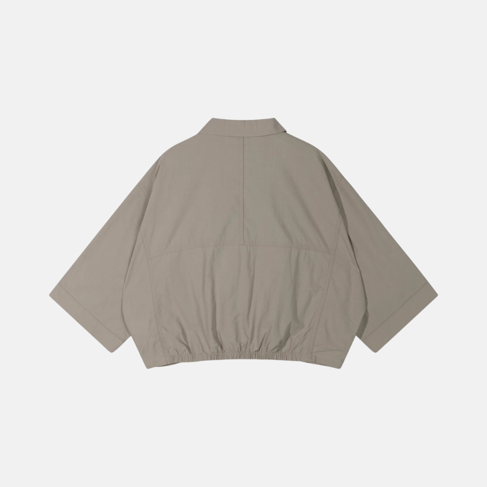 wide crinkle jacket