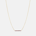 Load image into Gallery viewer, Petite gemstone ketting / aubergine