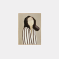 Load image into Gallery viewer, Poster - Lady in stripes Brown