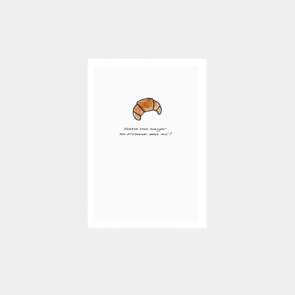 Postcard - Croissant