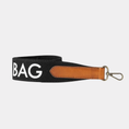 Afbeelding laden in Galerijviewer, Cavas logo strap black & cognac classic leather