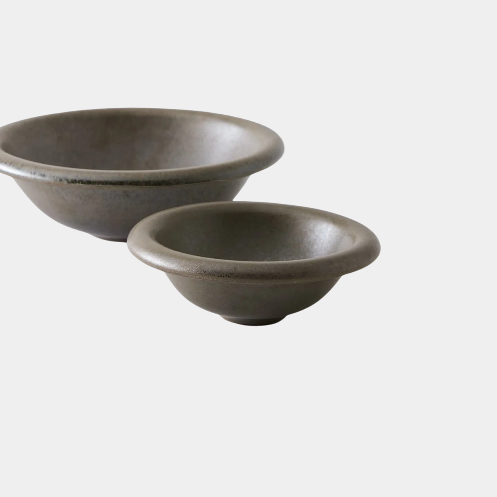 Elba Bowl XS Dark Green/Brown