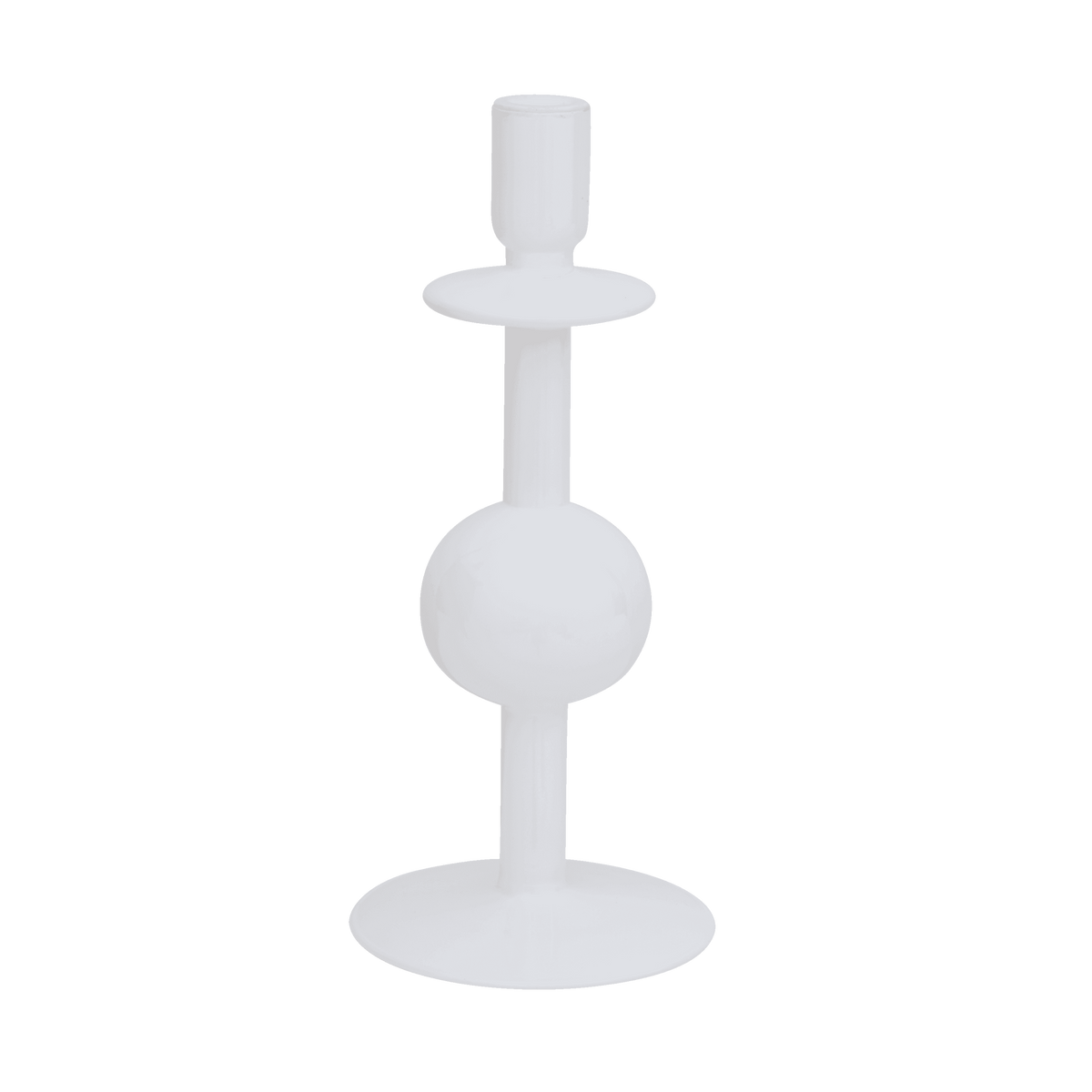 Kaarsenhouder van gerecycled glas Bol, 30cm