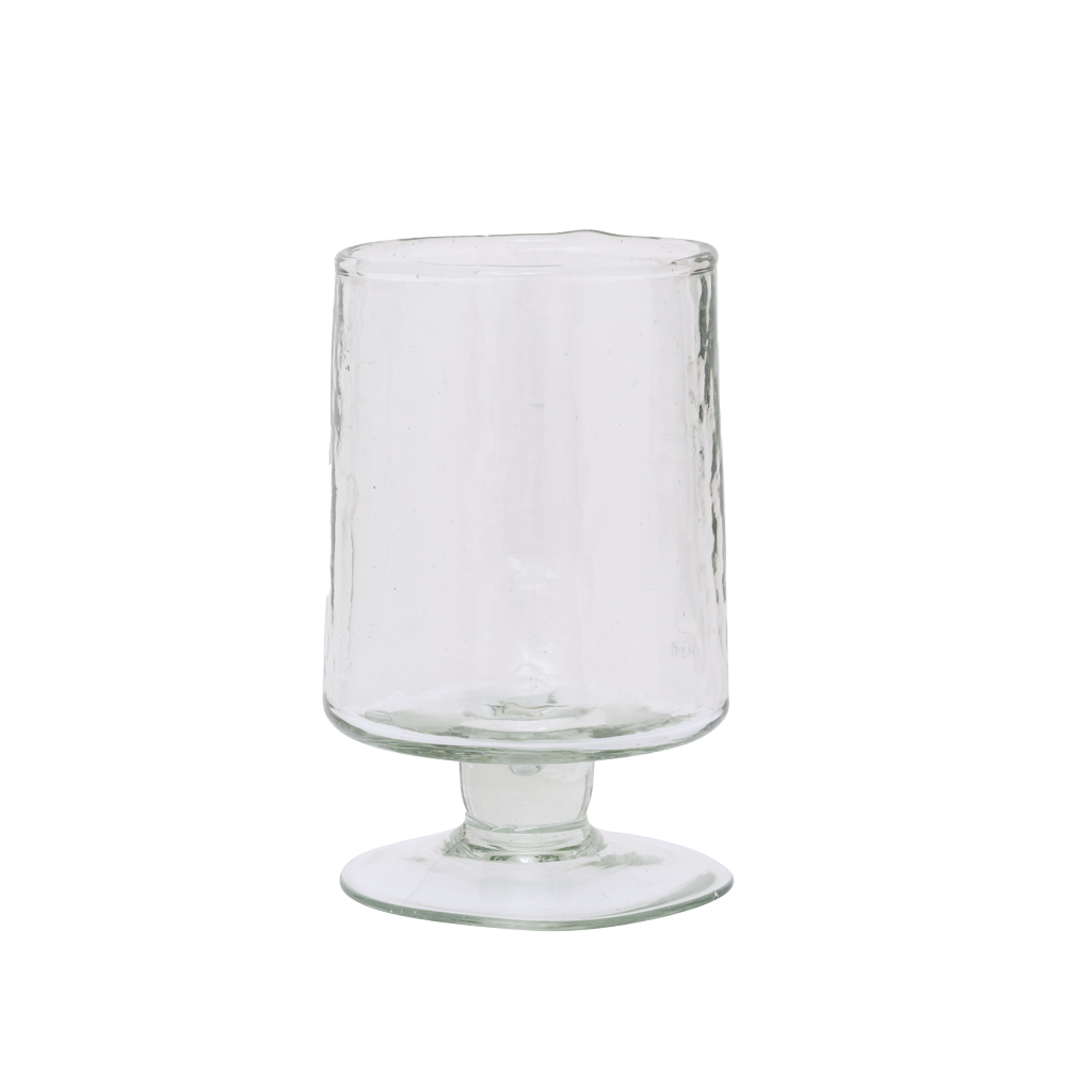 Wijnglas Gehamerd Transparant (set van 4)