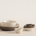 Afbeelding laden in Galerijviewer, Kom Ateljé Brown (set van 4)