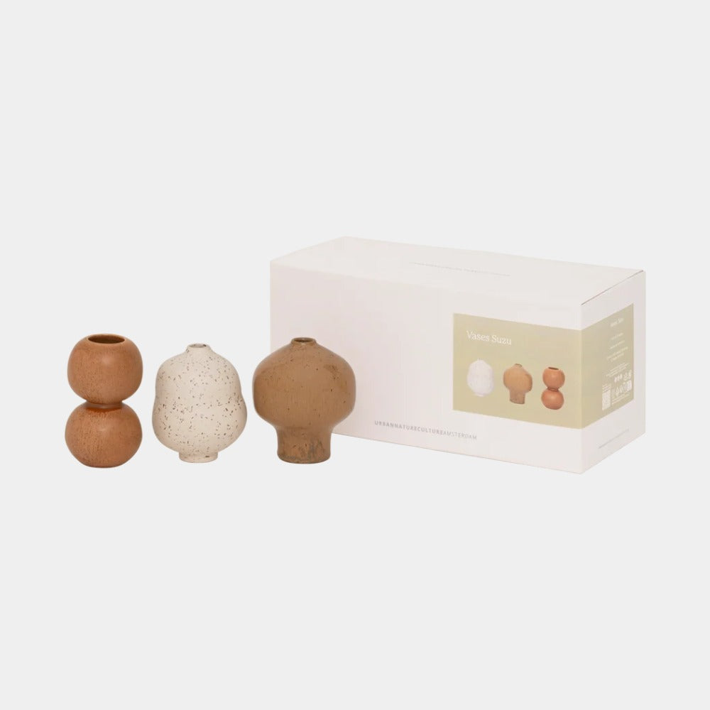 Mini-vazen Suzu, set van 3