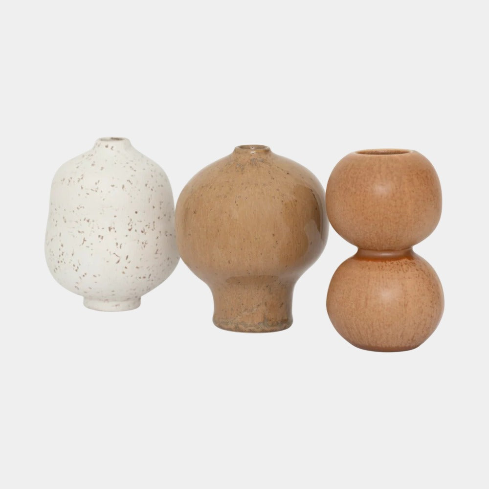 Mini-vazen Suzu, set van 3