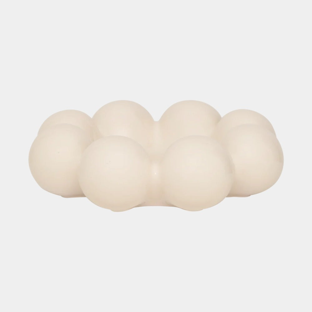 Decoratief object/schaal Sisko, gebroken wit