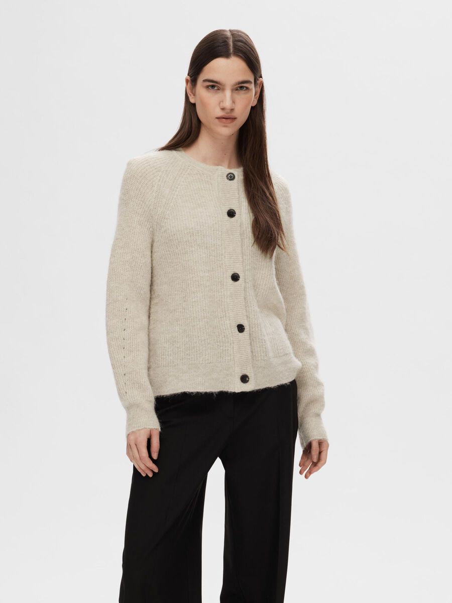 SLWLULU LS KNIT SHORT CARDIGAN NOOS