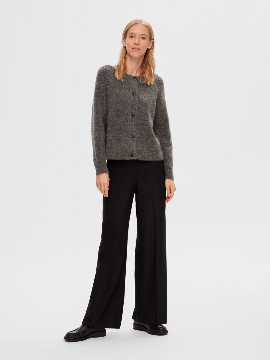 SLWLULU LS KNIT SHORT CARDIGAN NOOS
