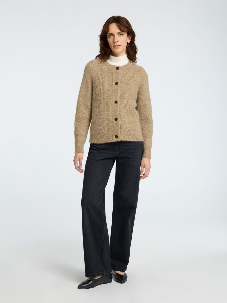 SLWLULU LS KNIT SHORT CARDIGAN NOOS