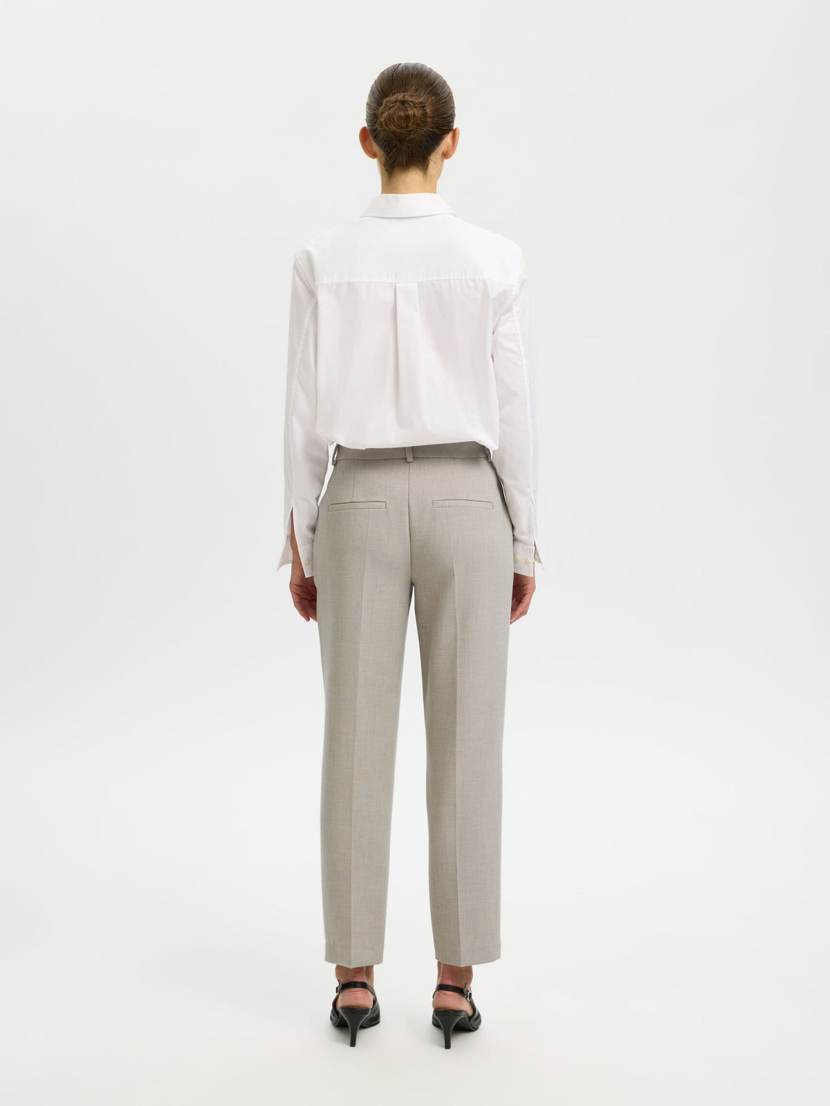 SLFRITA-RIA MW CROPPED PANT MEL NOOS