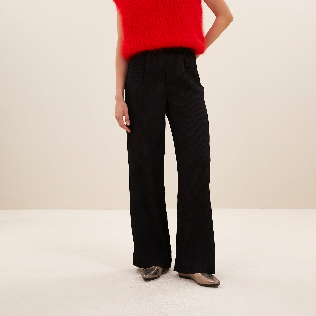 benji structure stripe pants