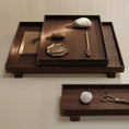 Afbeelding laden in Galerijviewer, Smoked Oak Wooden Tray - Extra Small