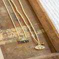 Afbeelding laden in Galerijviewer, Sanity Lapis lazuli Tiger eye necklace gold chain