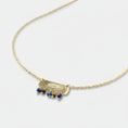 Afbeelding laden in Galerijviewer, Sanity Lapis lazuli Tiger eye necklace gold chain