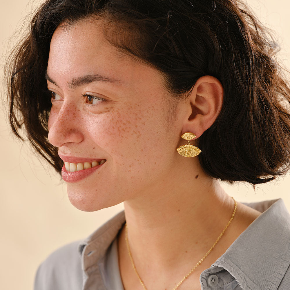 Paradise eyes earrings Gold