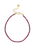 Afbeelding laden in Galerijviewer, Armbandje met fijne gemstones / aubergine