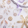 Load image into Gallery viewer, Beaded Ornament Prism H10cm Alara Champagne