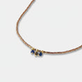 Afbeelding laden in Galerijviewer, Empathy Tiger eye Lapis lazuli necklace gold chain