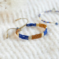 Afbeelding laden in Galerijviewer, Harmonious Lapis lazuli bracelet gold chain