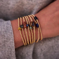 Afbeelding laden in Galerijviewer, Bolletjes armband bruine steen