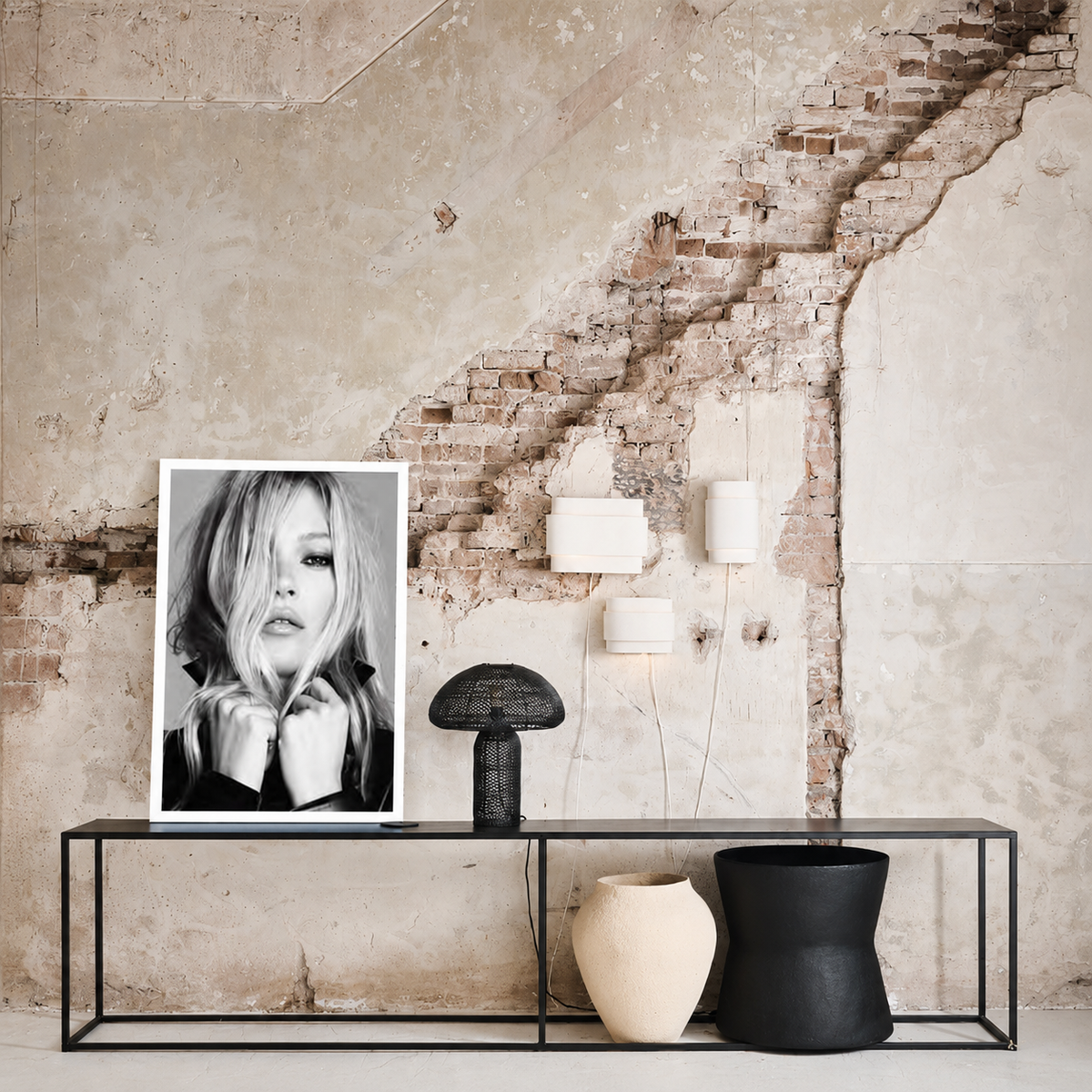 LOFT Coll. Framed Pic. | Kate Moss WHITE