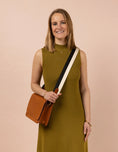 Load image into Gallery viewer, Stripe Webbing Strap Classic Leather