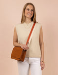 Load image into Gallery viewer, Stripe Webbing Strap Classic Leather