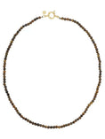 Afbeelding laden in Galerijviewer, Fijne gemstone ketting / bruin-mêlée