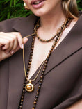 Afbeelding laden in Galerijviewer, Fijne gemstone ketting / bruin-mêlée