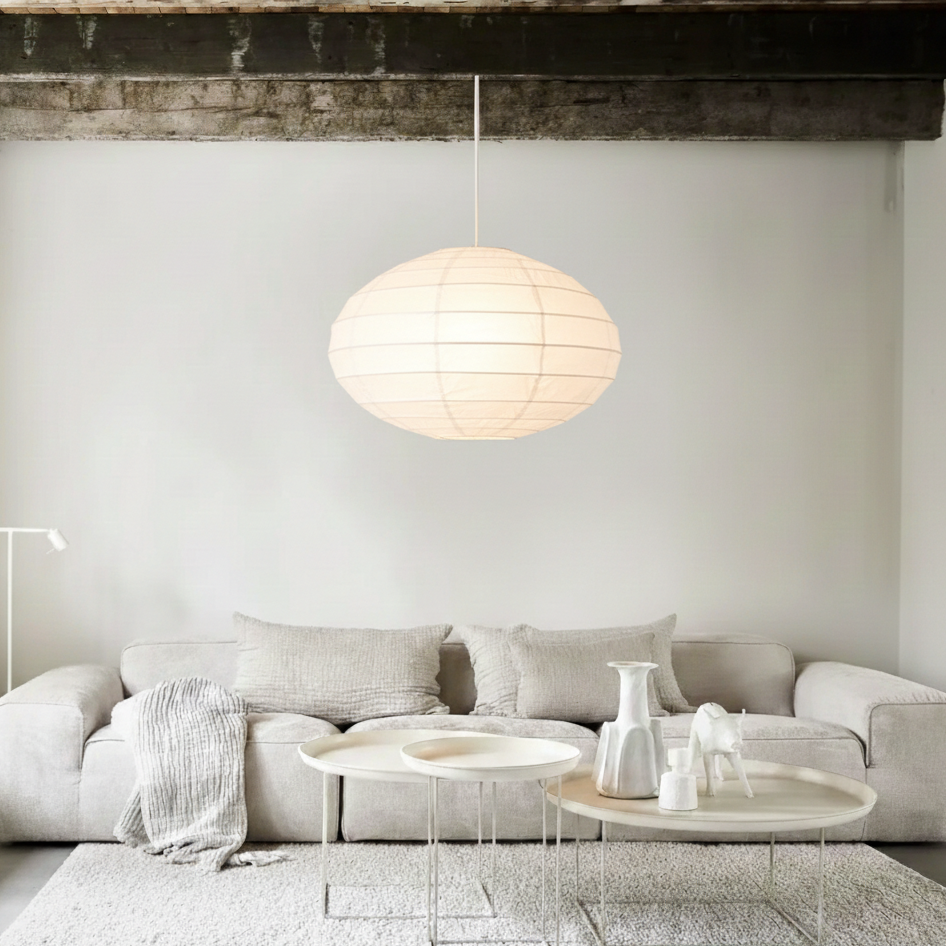 Hanglamp UFO WHITE COTTON 60CM