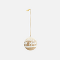 Afbeelding laden in Galerijviewer, Hand getekende paper mache ball Wit