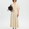 Afbeelding laden in Galerijviewer, SLWVIVA REGULAR LINEN BLEND DRESS NOOS