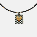Load image into Gallery viewer, Cils Beaded HEART Necklace Short