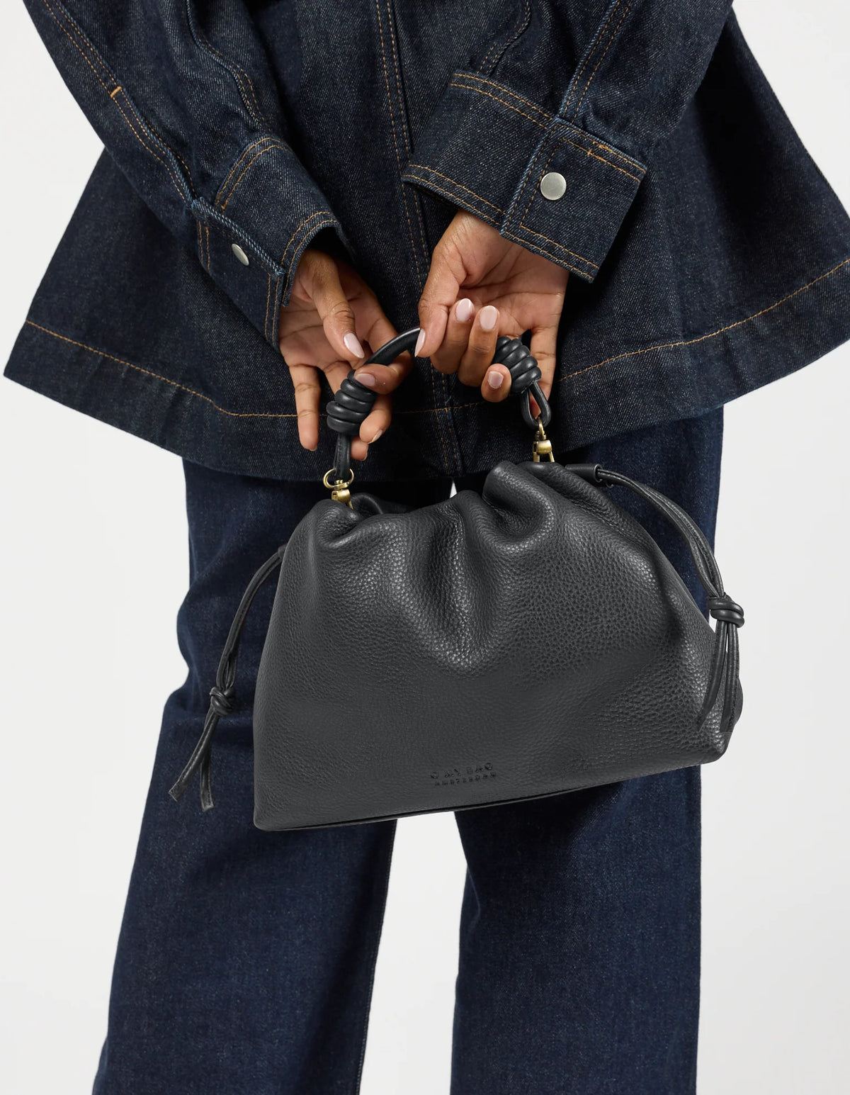 Kiki Mini Black Soft Grain Leather