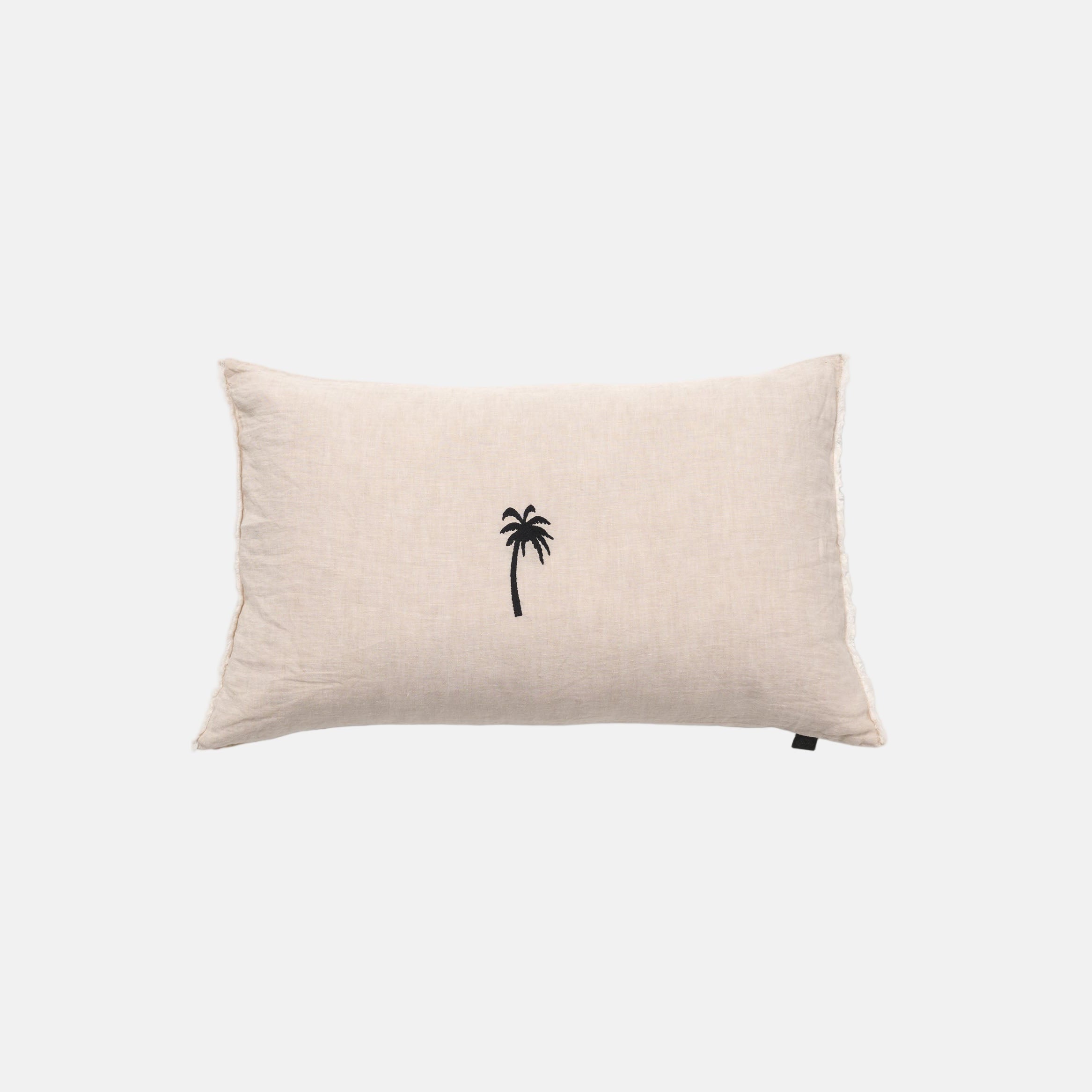 Kussenhoes Zand Palm Zwart
