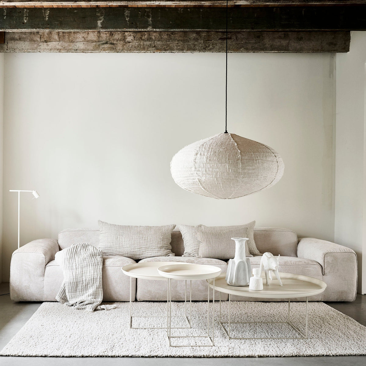 Vloerkleed LOLA WHITE | 100% Linnen