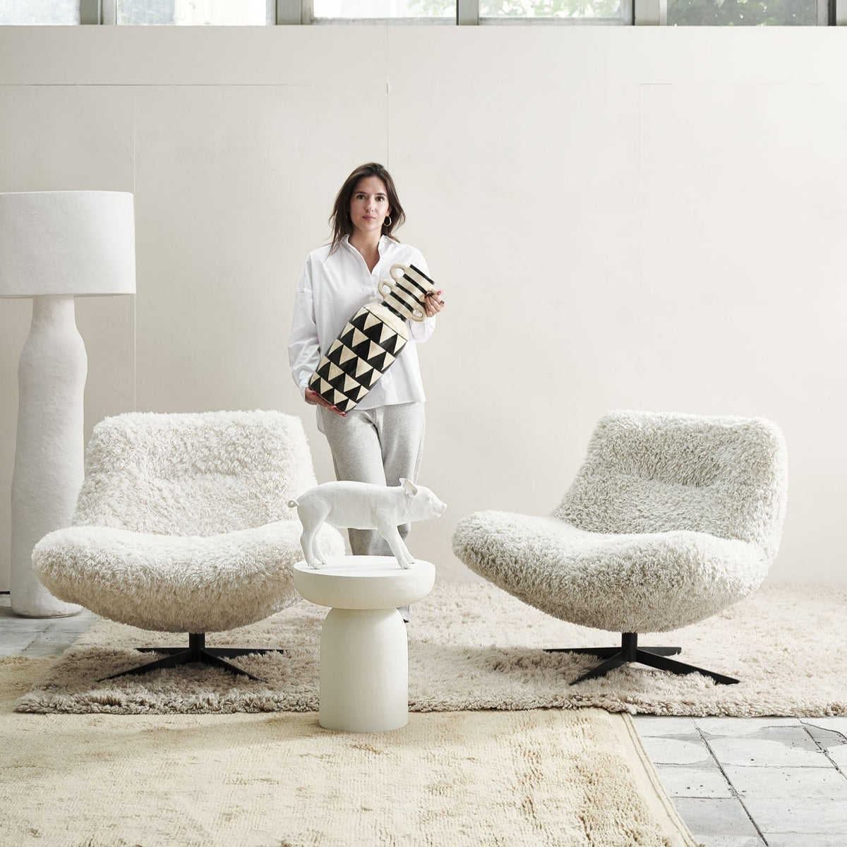 Fauteuil Shaun Grijs
