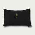 Load image into Gallery viewer, Kussen Zwart Palm Goud