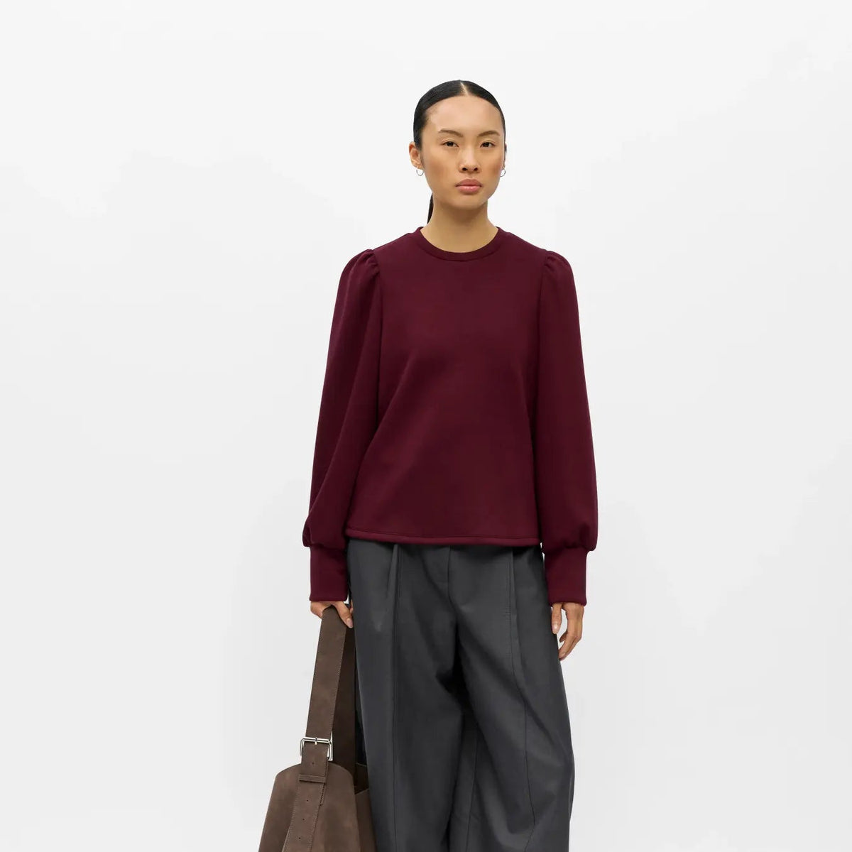 OBJANDREA RE L/S O-NECK TOP NOOS
