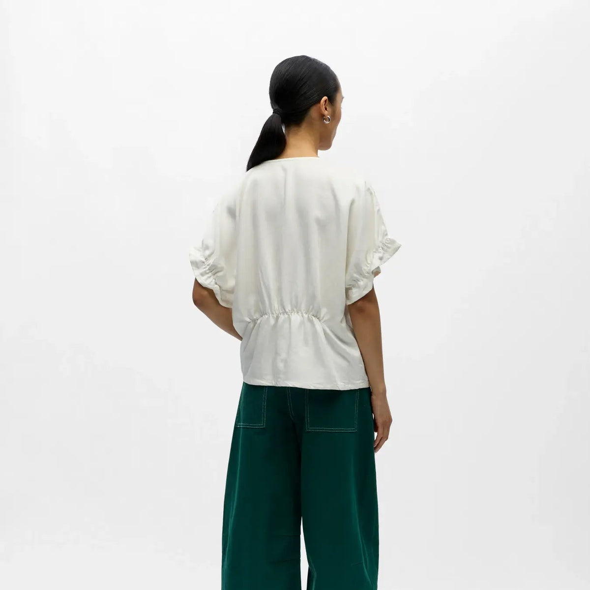 OBJFRAME 2/4 V-NECK RE TOP NOOS