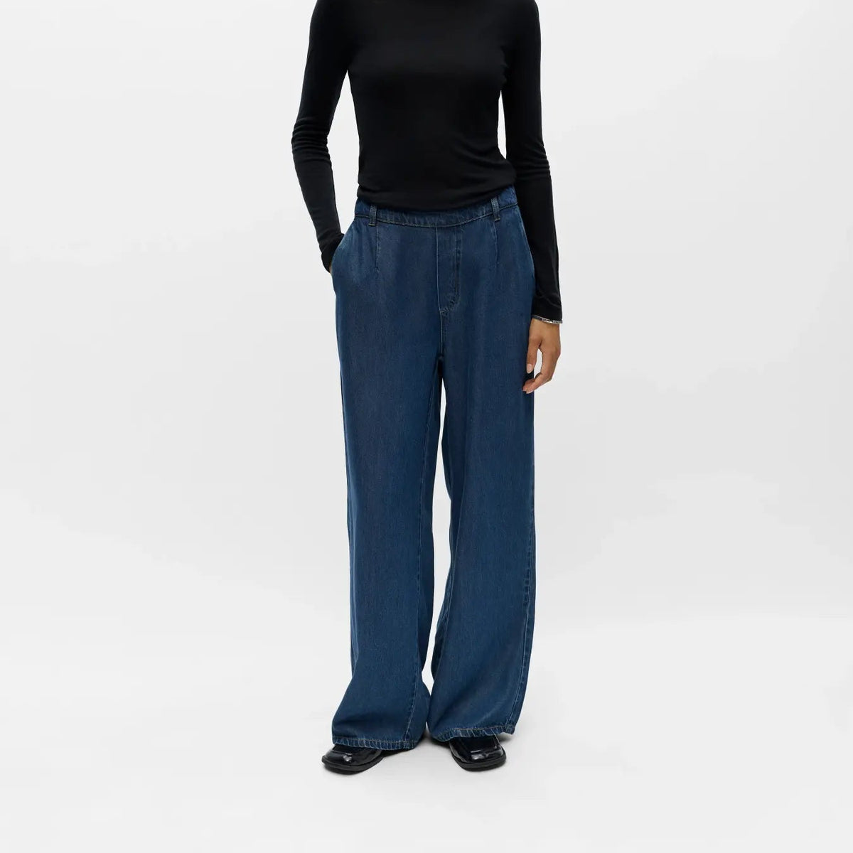 OBJFRAME LISA WIDE MW PANTS NOOS