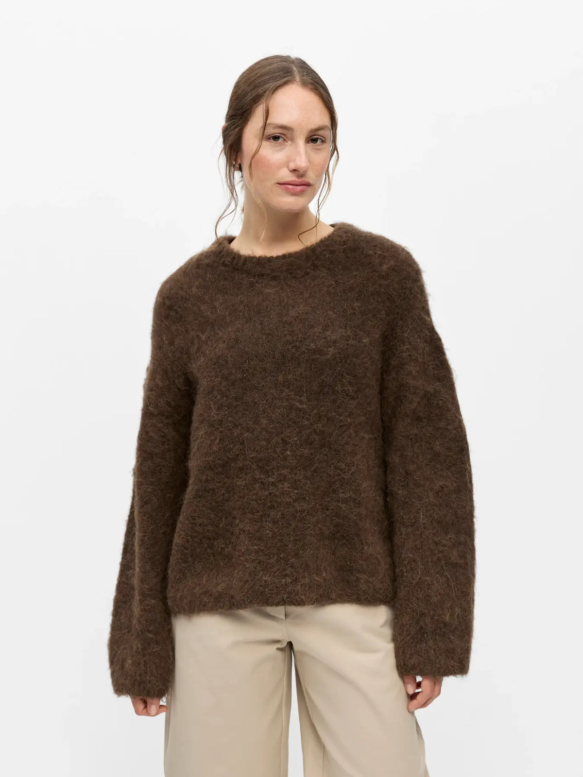 OBJHARRY L/S LO KNIT PULLOVER NOOS